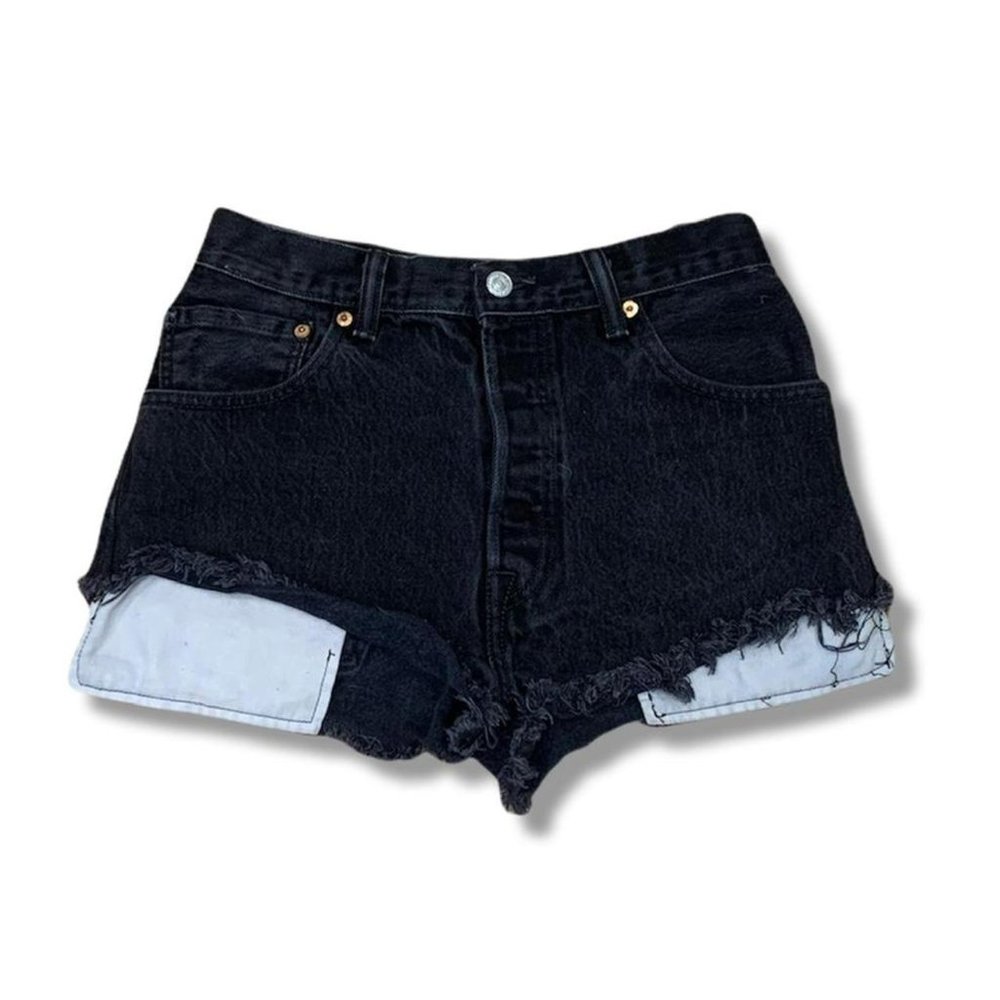 Black Cut off Levi Shorts